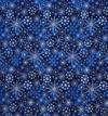 Foiled Snowflakes on Blue
