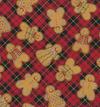 Gingerbread Cookies on Plaid