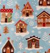 Gingerbread Town Blue